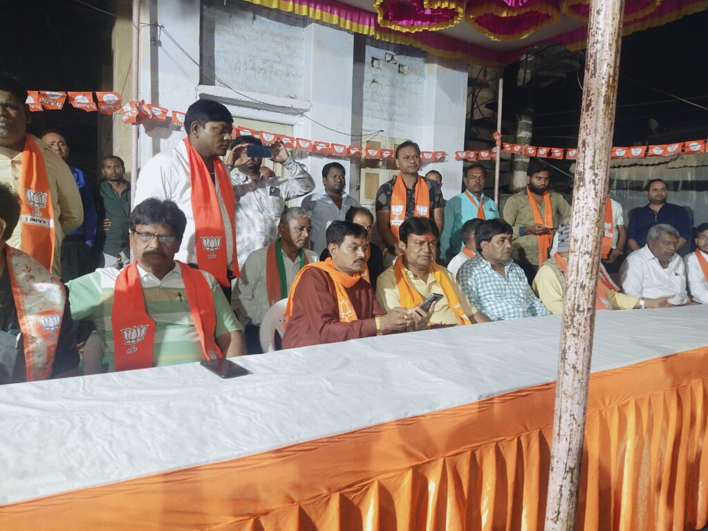 કલોલના ગોલથરામાં ભાજપના ઉમેદવારની સભા યોજાઈ