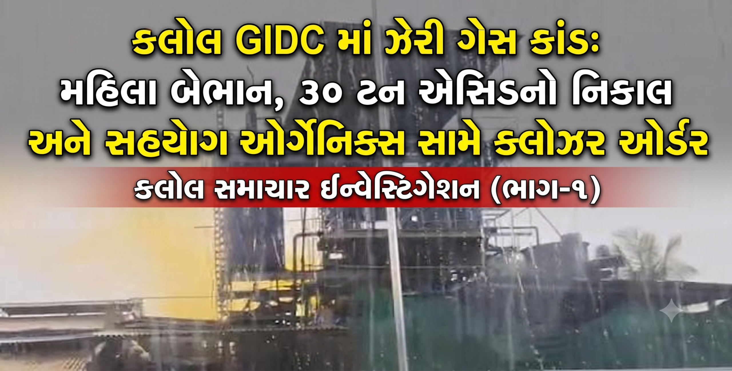 એ રાત્રે શું થયું હતું સહયોગ ઓર્ગેનિક્સમાં? ઝેરી ગેસ મામલે કલોલ સમાચારનો પર્દાફાશ